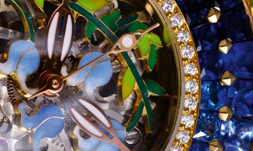 Zannetti Discobolo Floreale Full Blue Sapphires Edition