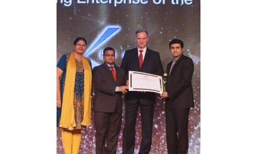 Kiran Gems is awarded Outstanding Enterprise of The Year - India 