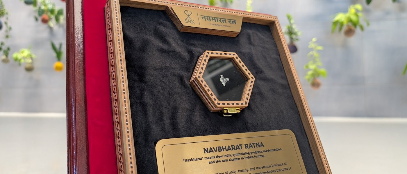 Natural Diamond “Navbharat Ratna” presented to Prime Minister Modi