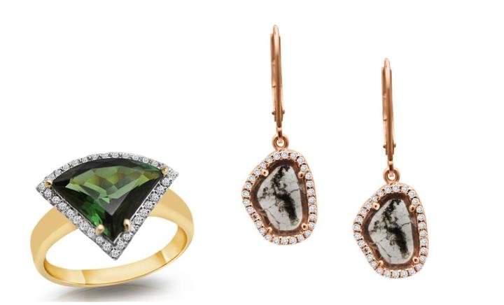 Dazzle ring & Organica earrings