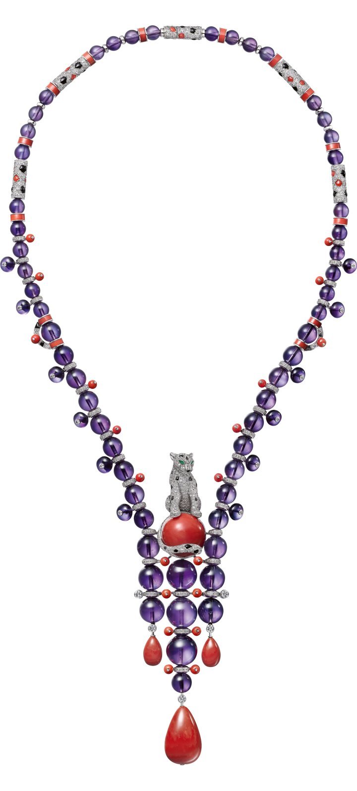 Cartier En Équilibre High Jewellery collection, Panthere Orbitale necklace
