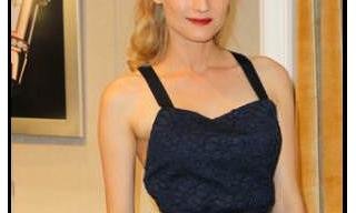 Diane Kruger cuts the ribbon at the New Jaeger-LeCoultre Boutique 