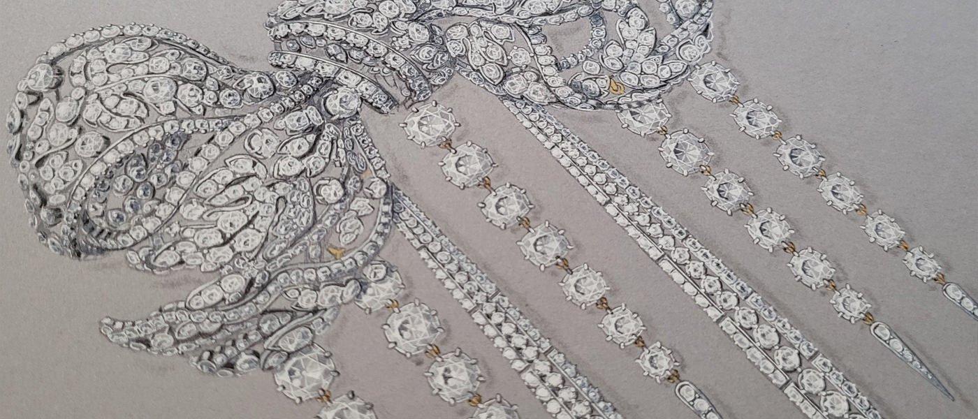 Part of the Louvre heist, Empress Eugénie's bodice brooch reborn in gouache