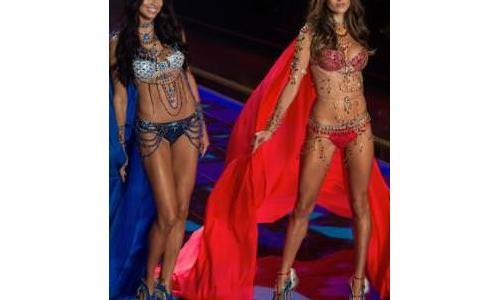 Victoria's Secret Angels adorned in Mouawad high jewelry 