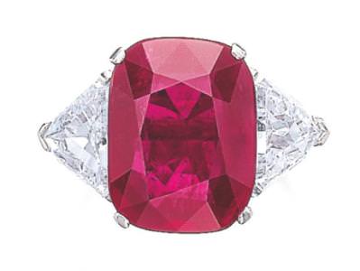 Ruby and diamond ring