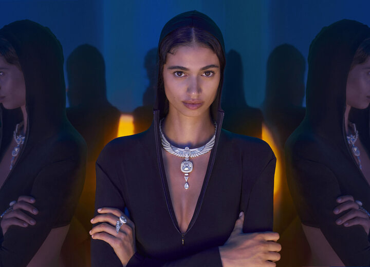 Akh-Ba-Ka is the centrepiece of the Beyond the Light high jewellery collection, inspired by Ancient Egypt and designed around exceptional stones.