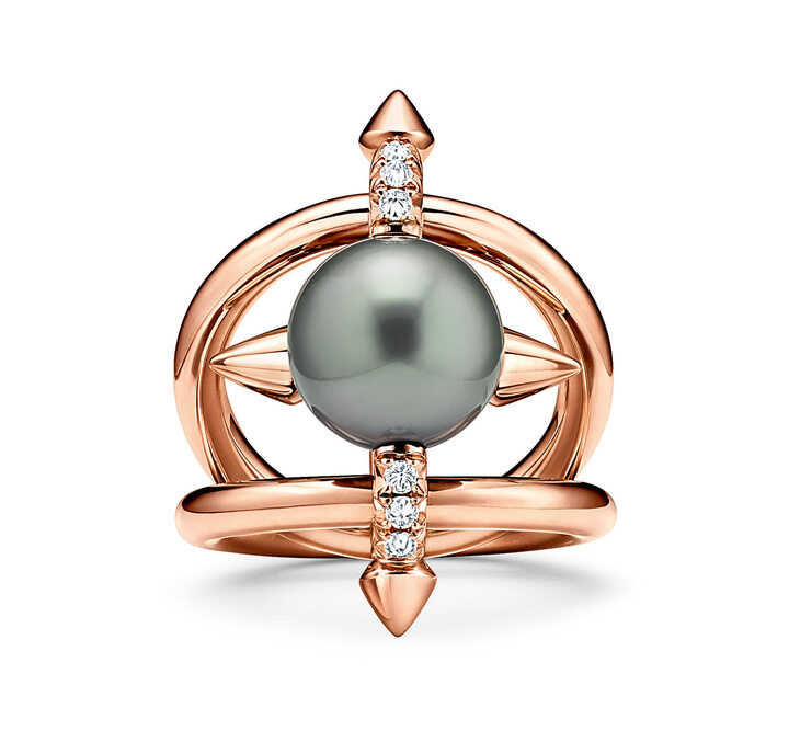 The new Tiffany Titan by Pharrell Williams Tahitian pearl ring