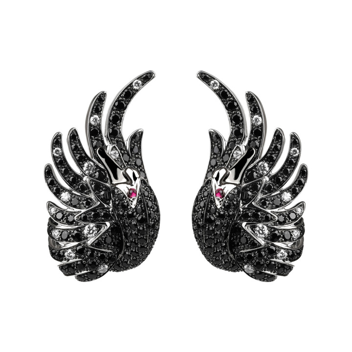 BOUCHERON black sapphire earrings