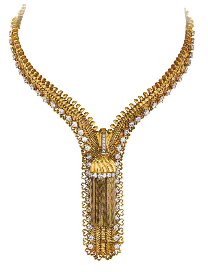 Diamond ‘zip' necklace by Van Cleef & Arpels